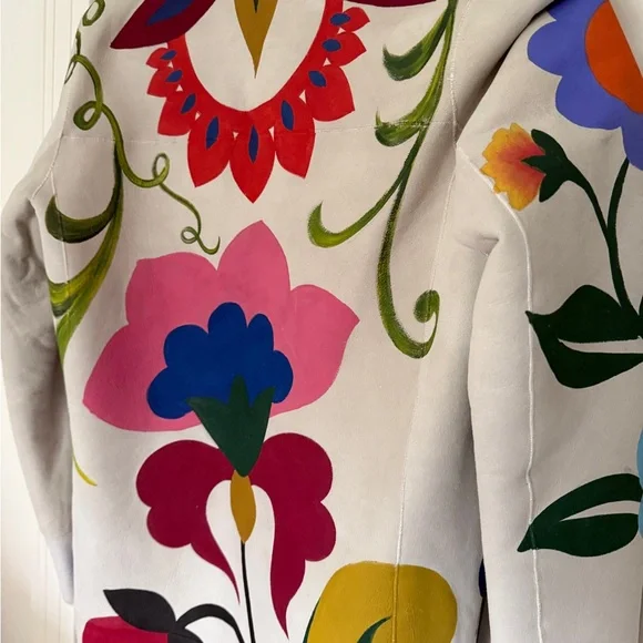 Free People Nigel Preston Colorful Floral Long Coat - Picture 5 of 10